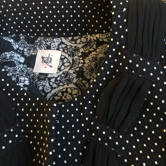 Cabi Seaside Chic Blazer Polka Dot Jacket Black White Size 4 - Picture 5 of 8